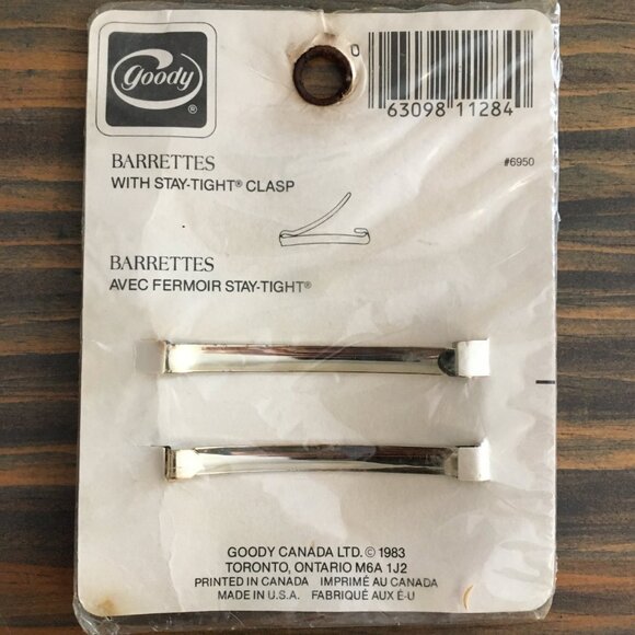 [Goody] Vintage 1983 Stay-Tight Barrettes | Unopened but flawed - Picture 2 of 7